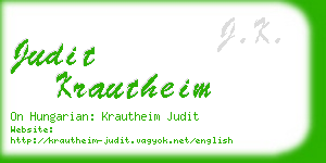 judit krautheim business card